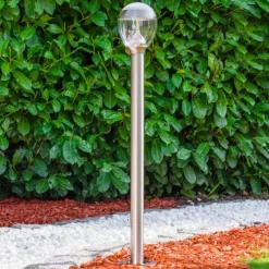 hofstein Borne lumineuse CORDOVA LED Acier inoxydable, 1 lumière