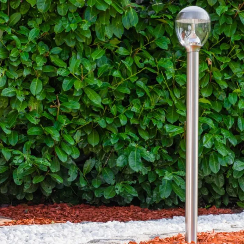 hofstein Borne lumineuse CORDOVA LED Acier inoxydable, 1 lumière