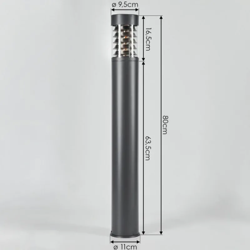 hofstein Borne lumineuse Dakar Anthracite, 1 lumière