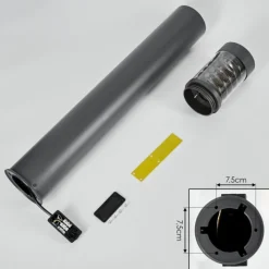 hofstein Borne lumineuse Dakar Anthracite, 1 lumière