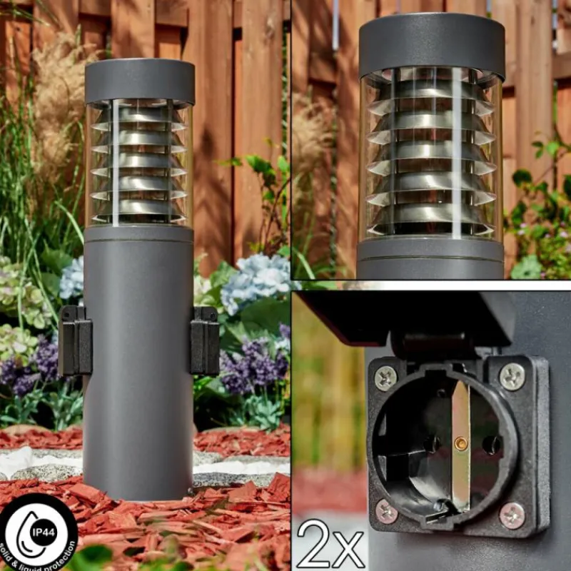 hofstein Borne lumineuse Dakar Anthracite, 1 lumière