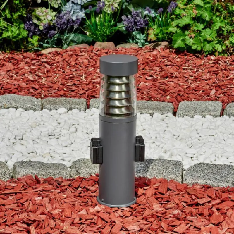 hofstein Borne lumineuse Dakar Anthracite, 1 lumière