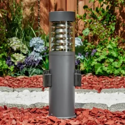 hofstein Borne lumineuse Dakar Anthracite, 1 lumière