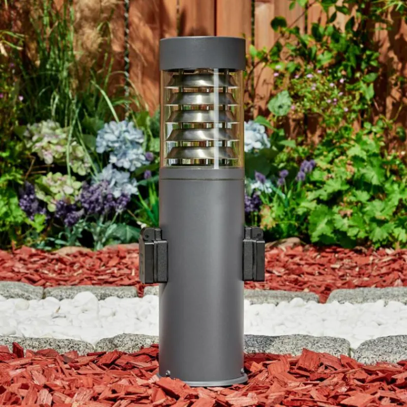 hofstein Borne lumineuse Dakar Anthracite, 1 lumière