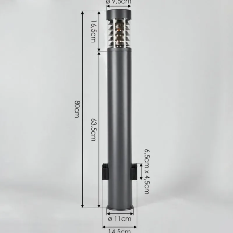 hofstein Borne lumineuse Dakar Anthracite, 1 lumière