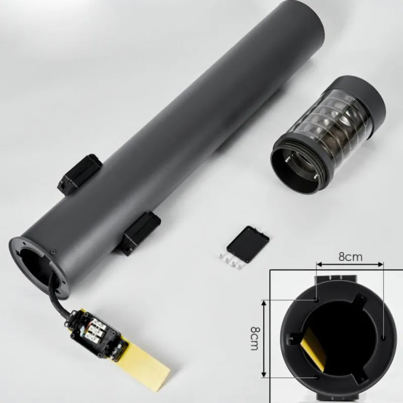 hofstein Borne lumineuse Dakar Anthracite, 1 lumière