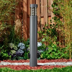 hofstein Borne lumineuse Dakar Anthracite, 1 lumière