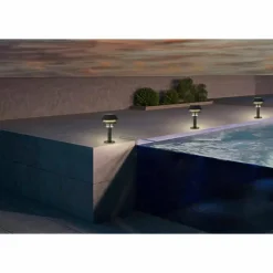 Luminaires Eglo Borne lumineuse Eglo CHIAPPERA Noir, Blanc, 1 lumière