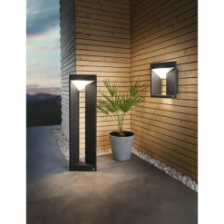 Luminaires Eglo Borne lumineuse Eglo NEMBRO LED Noir, 1 lumière