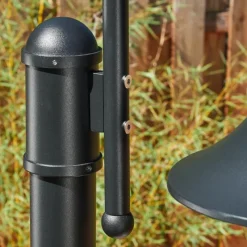 Luminaires Rustiques-hofstein Borne lumineuse Elgin Noir, 1 lumière