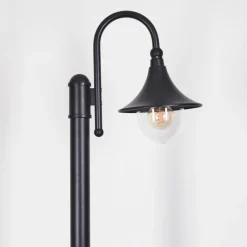 Luminaires Rustiques-hofstein Borne lumineuse Elgin Noir, 1 lumière