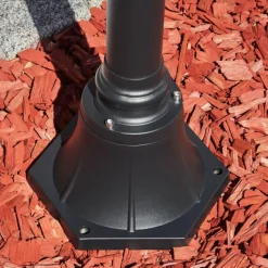 Luminaires Rustiques-hofstein Borne lumineuse Elgin Noir, 1 lumière