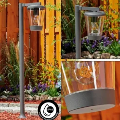 Lampes Vintages & Rétros-hofstein Borne lumineuse Eloida Anthracite, 1 lumière