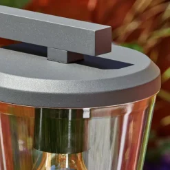 Lampes Vintages & Rétros-hofstein Borne lumineuse Eloida Anthracite, 1 lumière