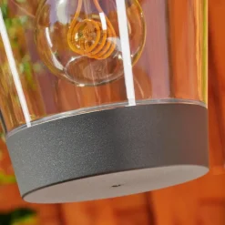 Lampes Vintages & Rétros-hofstein Borne lumineuse Eloida Anthracite, 1 lumière