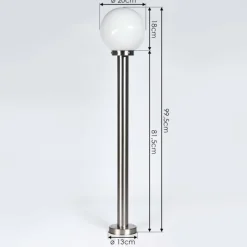 hofstein Borne lumineuse Enara Nickel mat, 1 lumière