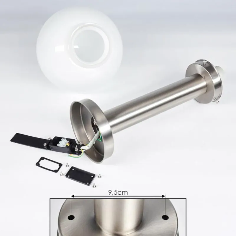 hofstein Borne lumineuse Enara Nickel mat, 1 lumière