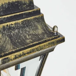 Luminaires Rustiques-hofstein Borne lumineuse Etoe Brun, Or, Noir, 1 lumière