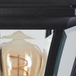 Luminaires Rustiques-hofstein Borne lumineuse Etoe Noir, 1 lumière