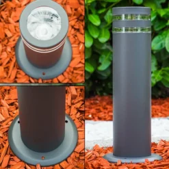 hofstein Borne lumineuse FOCUS Anthracite, 1 lumière