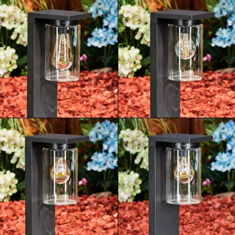 hofstein Borne lumineuse Foley Noir, 1 lumière