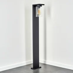 hofstein Borne lumineuse Foley Noir, 1 lumière