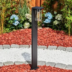 hofstein Borne lumineuse Foley Noir, 1 lumière