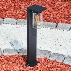 hofstein Borne lumineuse Foley Noir, 1 lumière