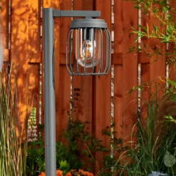 Lampes Vintages & Rétros-hofstein Borne lumineuse Foothills Anthracite, 1 lumière