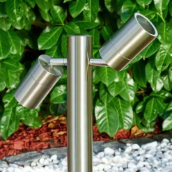 hofstein Borne lumineuse Froslev LED Chrome, 2 lumières