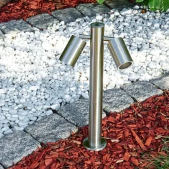 hofstein Borne lumineuse Froslev LED Chrome, 2 lumières