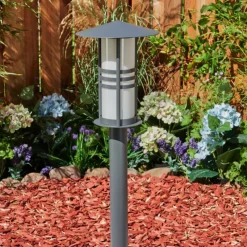 hofstein Borne lumineuse Fukuoka Anthracite, 1 lumière