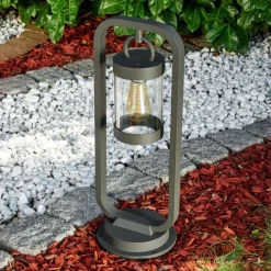 hofstein Borne lumineuse Fulham Anthracite, 1 lumière