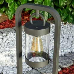 hofstein Borne lumineuse Fulham Anthracite, 1 lumière