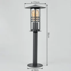 hofstein Borne lumineuse Fushun Anthracite, 1 lumière