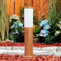 hofstein Borne lumineuse Gabarone Brun, Couleur bois, 1 lumière