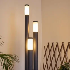 hofstein Borne lumineuse Gaborone Anthracite, 3 lumières