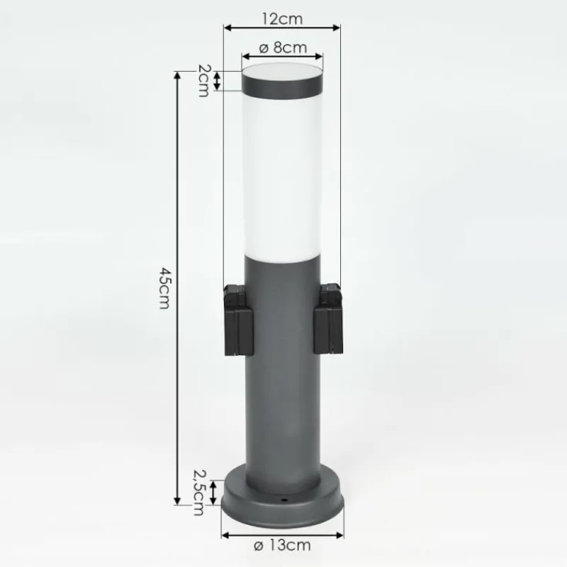 hofstein Borne lumineuse Gaborone Anthracite, 1 lumière