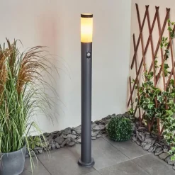 hofstein Borne lumineuse Gaborone Anthracite, 1 lumière, Détecteur de mouvement