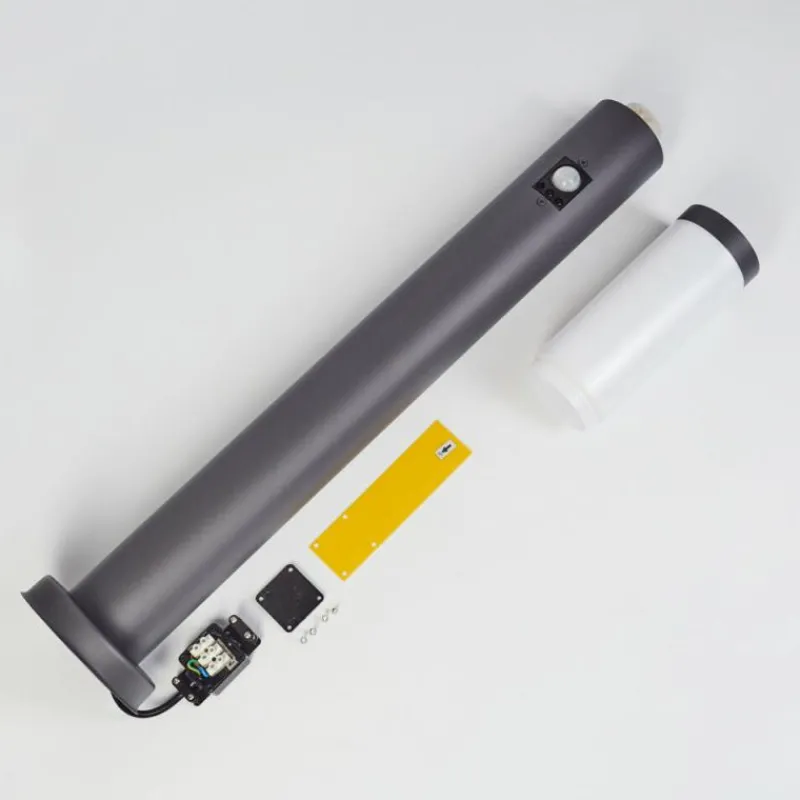 hofstein Borne lumineuse Gaborone Anthracite, 1 lumière, Détecteur de mouvement