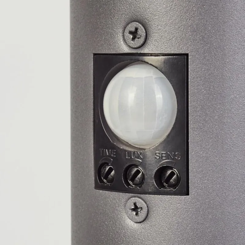 hofstein Borne lumineuse Gaborone Anthracite, 1 lumière, Détecteur de mouvement