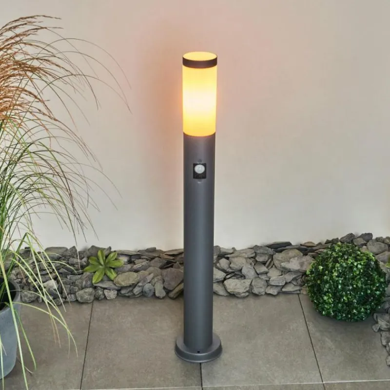 hofstein Borne lumineuse Gaborone Anthracite, 1 lumière, Détecteur de mouvement