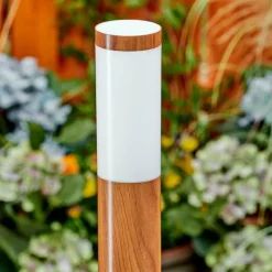 hofstein Borne lumineuse Gaborone Brun, Couleur bois, 1 lumière