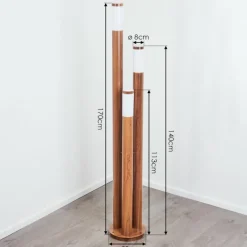 Lampes En Bois-hofstein Borne lumineuse Gaborone Brun, Couleur bois, 3 lumières
