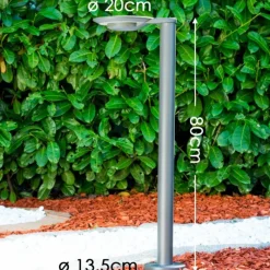 hofstein Borne lumineuse GAKONA LED Gris, 1 lumière