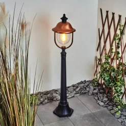 hofstein Borne lumineuse Gascon Noir, 1 lumière