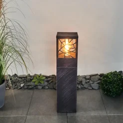 hofstein Borne lumineuse Geroboti Rouille, 1 lumière