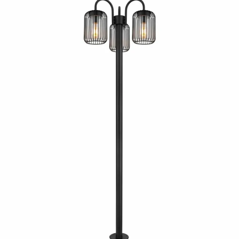 Luminaires Globo Lighting Borne lumineuse Globo ADELHEID Noir, 3 lumières