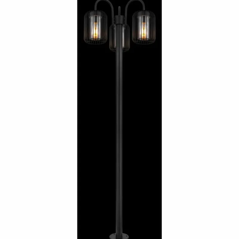 Luminaires Globo Lighting Borne lumineuse Globo ADELHEID Noir, 3 lumières