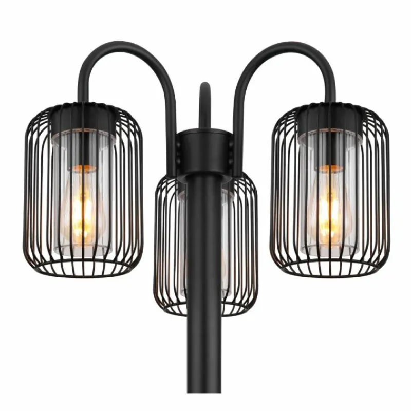 Luminaires Globo Lighting Borne lumineuse Globo ADELHEID Noir, 3 lumières